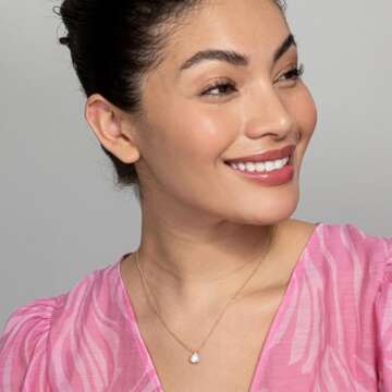 Elegant Pear Solitaire Pendant Halo Necklace in Gold