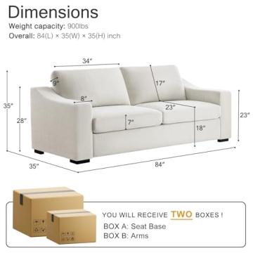 ELUCHANG Modern Sofa for Living Room - Comfortable & Stylish