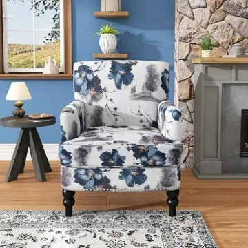 Stylish Floral Club Chair by Christopher Knight Home