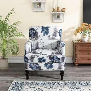 Stylish Floral Club Chair by Christopher Knight Home