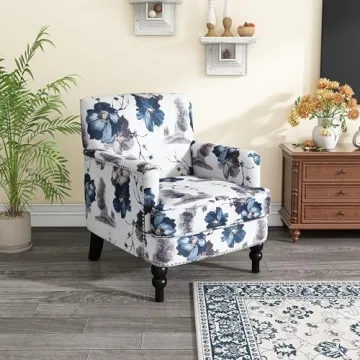 Stylish Floral Club Chair by Christopher Knight Home