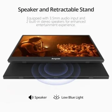 Anyuse Portable 15.6 Inch Monitor - Slim & Versatile