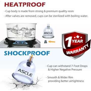 ASCLE Cupping Set for Effective Pain Relief and Wellness