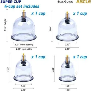 ASCLE Cupping Set for Effective Pain Relief and Wellness