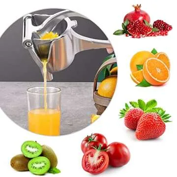 Manual Juicer, Fruit Juice Squeezer, Detachable Heavy Duty Citrus Squeezer Extractor Tool, Premium Quality Metal Aluminum Alloy Squeezer for Pressing Lemons, Oranges, Christmas Gifts