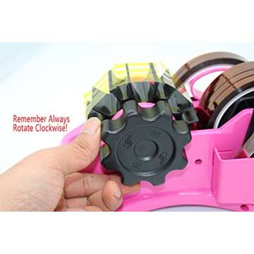 Heat Tape Dispenser for Sublimation - Pink Easy Cut Holder
