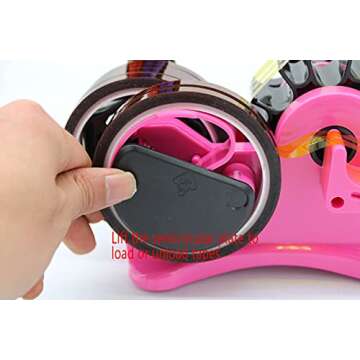 Heat Tape Dispenser for Sublimation - Pink Easy Cut Holder