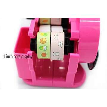 Heat Tape Dispenser for Sublimation - Pink Easy Cut Holder