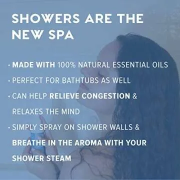 MOXE Breathe Shower Mist Eucalyptus Peppermint Essential Oil