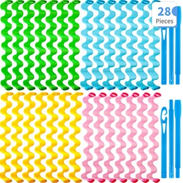 WILLBOND 28 Pieces Flexi Rod Hair Curlers - Heatless Styling