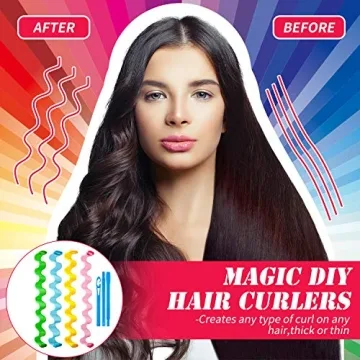 WILLBOND Heatless Hair Curlers Set - 28 Pieces for Waves