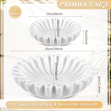 Elegant Timgle Ruffle Bowls - Perfect Gift Duo for Home