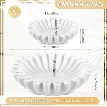 Elegant Timgle Ruffle Bowls - Perfect Gift Duo for Home