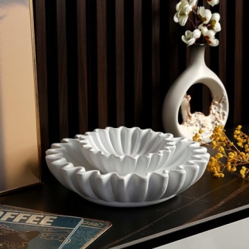 Elegant Timgle Ruffle Bowls - Perfect Gift Duo for Home