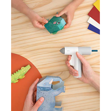 HOTO Hot Glue Sticks 20 Pcs - Glitter & Colored Craft Adhesive