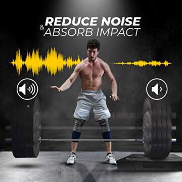 Yes4All 6 Inches Silencer Drop Pads/Weightlifting Drop Pads - Black