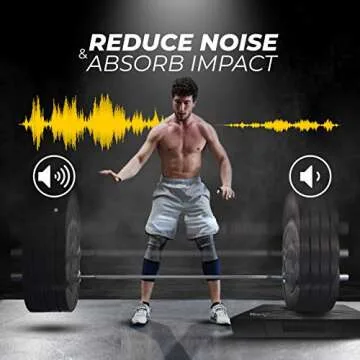 Yes4All 6 Inches Silencer Drop Pads/Weightlifting Drop Pads - Black