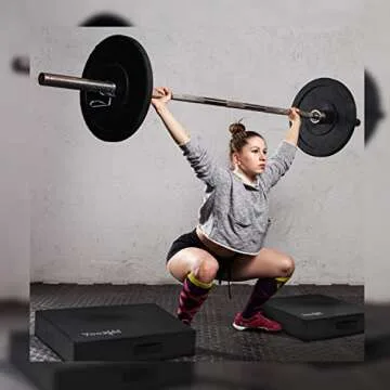 Yes4All 6 Inches Silencer Drop Pads/Weightlifting Drop Pads - Black