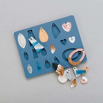 Sculpey Tools Flexible Oven Safe Silicone Jewelry Mold is the Great jewelry tool for earrings, neckl...