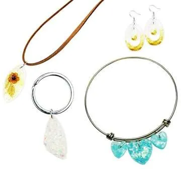 Sculpey Tools Flexible Oven Safe Silicone Jewelry Mold is the Great jewelry tool for earrings, necklaces and bracelets. Use with oven bake clay, Liquid Sculpey and resin.