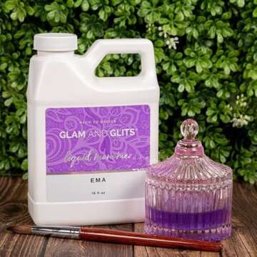 Glam and Glits EMA Liquid Monomer 16 oz - Premium Quality for Flawless Nails