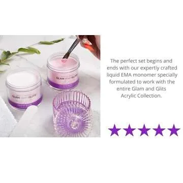 Glam and Glits EMA Liquid Monomer for Acrylic Nails 16 oz