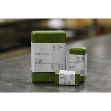 R&F Artist Encaustic Paint Green Gold 40ml Premium Quality