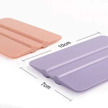 Craft Vinyl Tool Kit Coral and Purple Squeegee for Adhesive Vinyl Decal Sticker Application 2 PCS/Pack