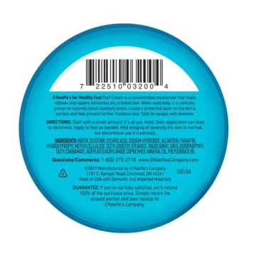 O'Keeffe's Foot Cream for Healthy Relief from Dry Feet