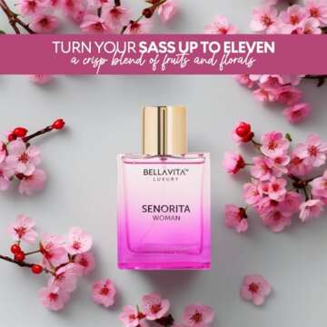 Bella Vita Luxury Senorita Perfume for women, 100ML | Floral & Fruity Scent, Blend of Pomegranate, M...