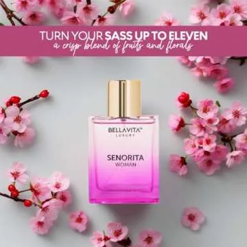Bella Vita Luxury Senorita Perfume for women, 100ML | Floral & Fruity Scent, Blend of Pomegranate, M...