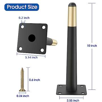 Set of 4 Stylish Mid Century Furniture Legs - Modern Design to Transform Your Space