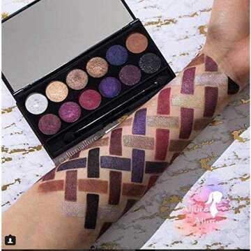 Sleek MakeUp -Ultrapigmented and Long-lasting i-Divine 12 Colors Mineral Eyeshadow Palette - Vintage...