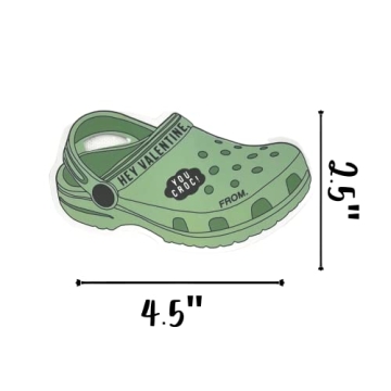 Lashicorn Shoe Charm Croc Valentine’s Cards Pack 30 Pk