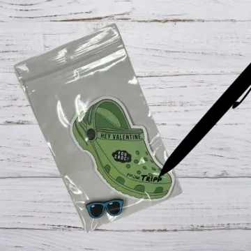 Lashicorn Shoe Charm Croc Valentine’s Cards Pack 30 Pk