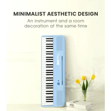 61 Keys Smart Piano Keyboard with LED Lights and Apps