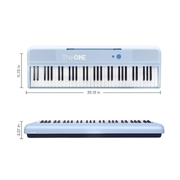 61 Keys Smart Piano Keyboard with LED Lights and Apps