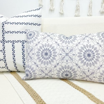 Slow Cow Luxurious Lumbar Embroidery Pillow Cover 12 x 20