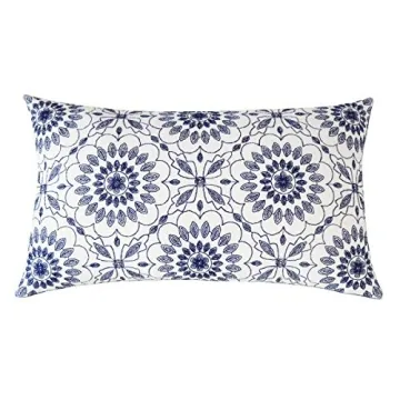 Slow Cow Luxurious Lumbar Embroidery Pillow Cover 12 x 20