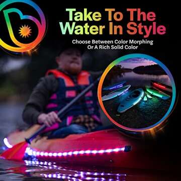 Brightz LED Kayak Lights for Night Kayaking Lights Kayak Accessories Kayak Gadgets Kayak Navigation ...