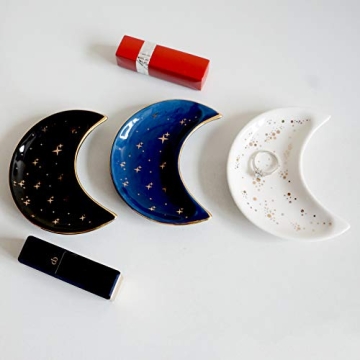 Stylish BIHOIB Moon Jewelry Dish for Rings and Trinkets