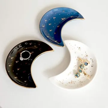 Stylish BIHOIB Moon Jewelry Dish for Rings and Trinkets