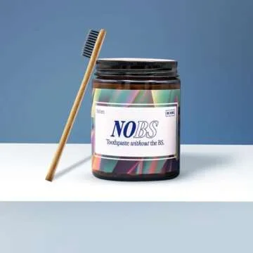 NOBS (No Bad Stuff) Toothpaste Tablets - Nano Hydroxyapatite, Fluoride & Plastic Free, Eco & Travel Friendly - Remineralize with NHA (3 Month)