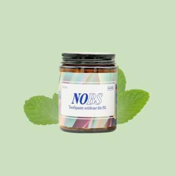 NOBS (No Bad Stuff) Toothpaste Tablets - Nano Hydroxyapatite, Fluoride & Plastic Free, Eco & Travel Friendly - Remineralize with NHA (3 Month)