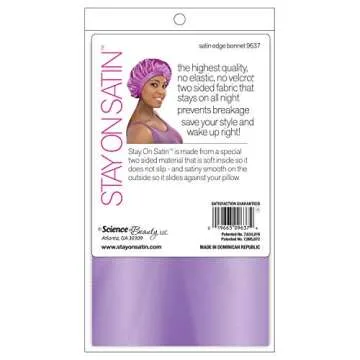 Stay On Satin Edge Bonnet for Perfect Nighttime Hair Care
