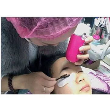 FlyItem® USB Mini Portable Fans Rechargeable Electric Bladeless Handheld Air Conditioning Cooling Refrigeration Fan For Eyelash (Rose)