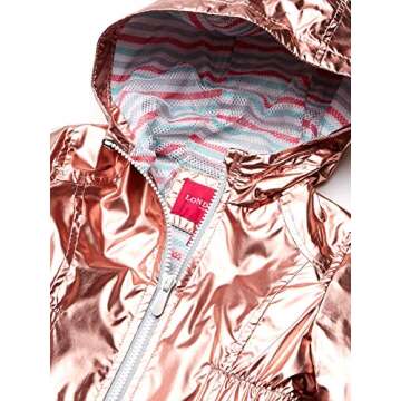 LONDON FOG Girls' Lightweight Mesh Lined Anorak Jacket