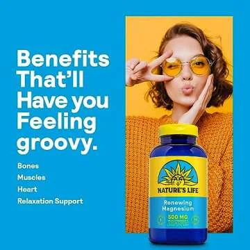 Nature’s Life Magnesium 500 mg with Vitamin B-6 for Support