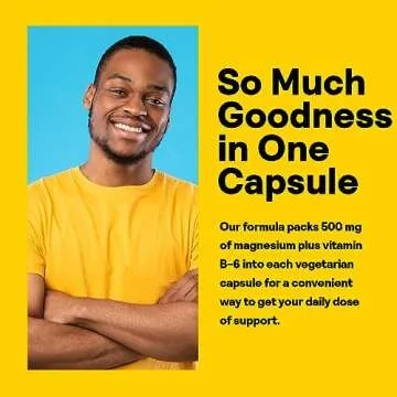 Nature’s Life Magnesium 500 mg with Vitamin B-6 for Support