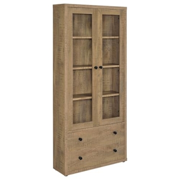 Elegant Glass Door Tall Cabinet for Stylish Storage Solutions